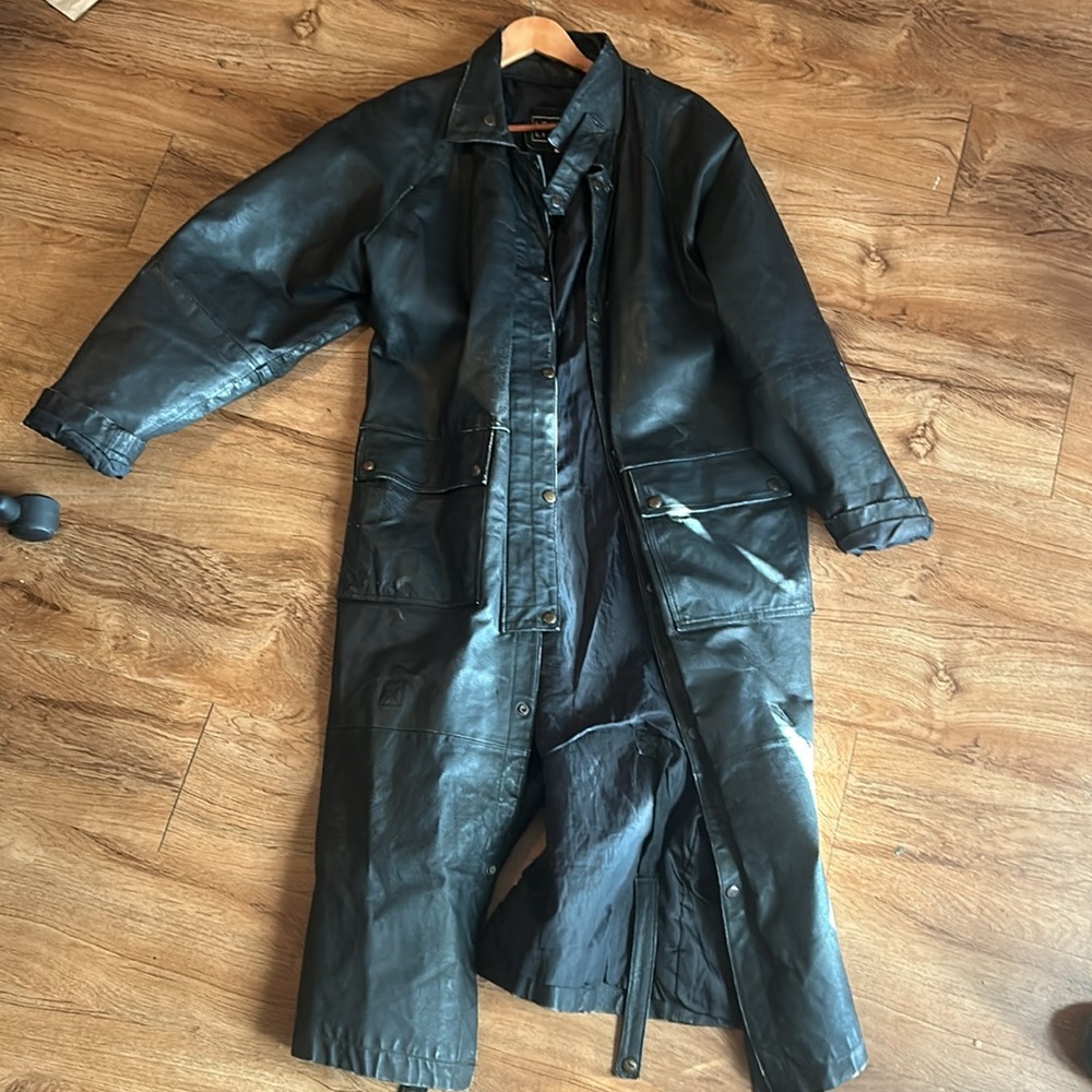 Leather Trench Coat~PERFECT FOR COSPLAYS OR PATCHES
